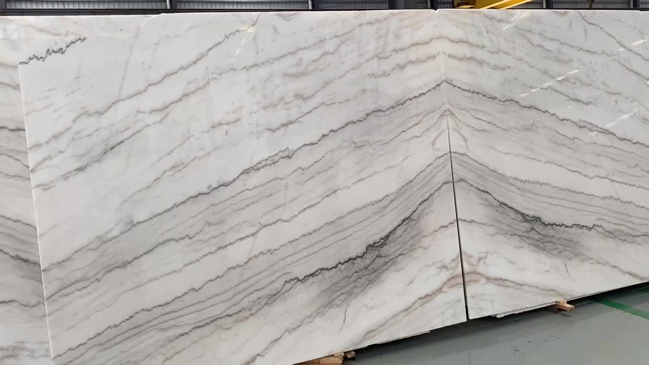 Polished Guangxi White Marble Slabs For Wall And Floor