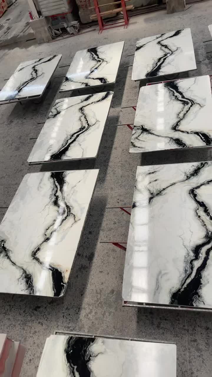 Panda White Marble Tiles And Slabs For Decor And Design