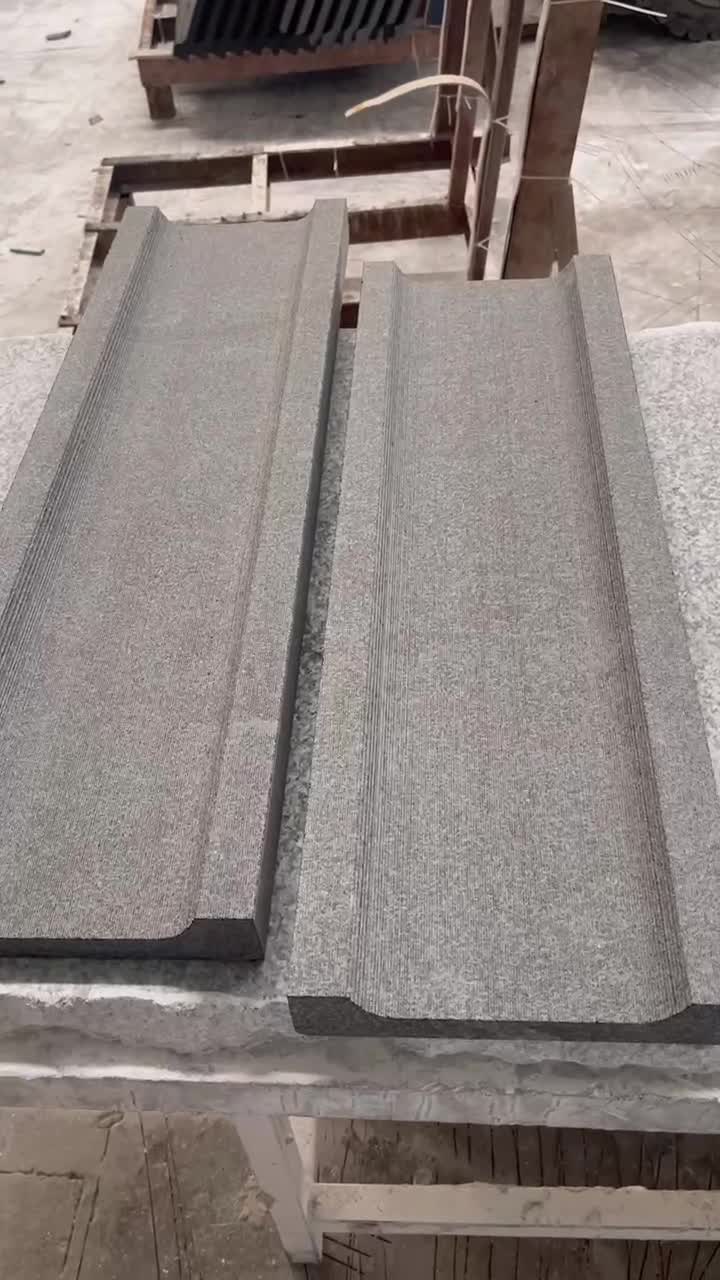 G684 Black Granite Rainwater Drain Paving
