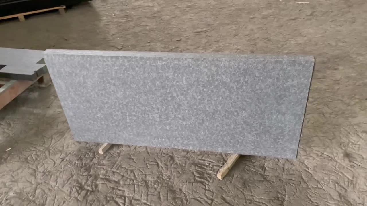 Mongolia Black Basalt Tiles Flamed For Wall Cladding