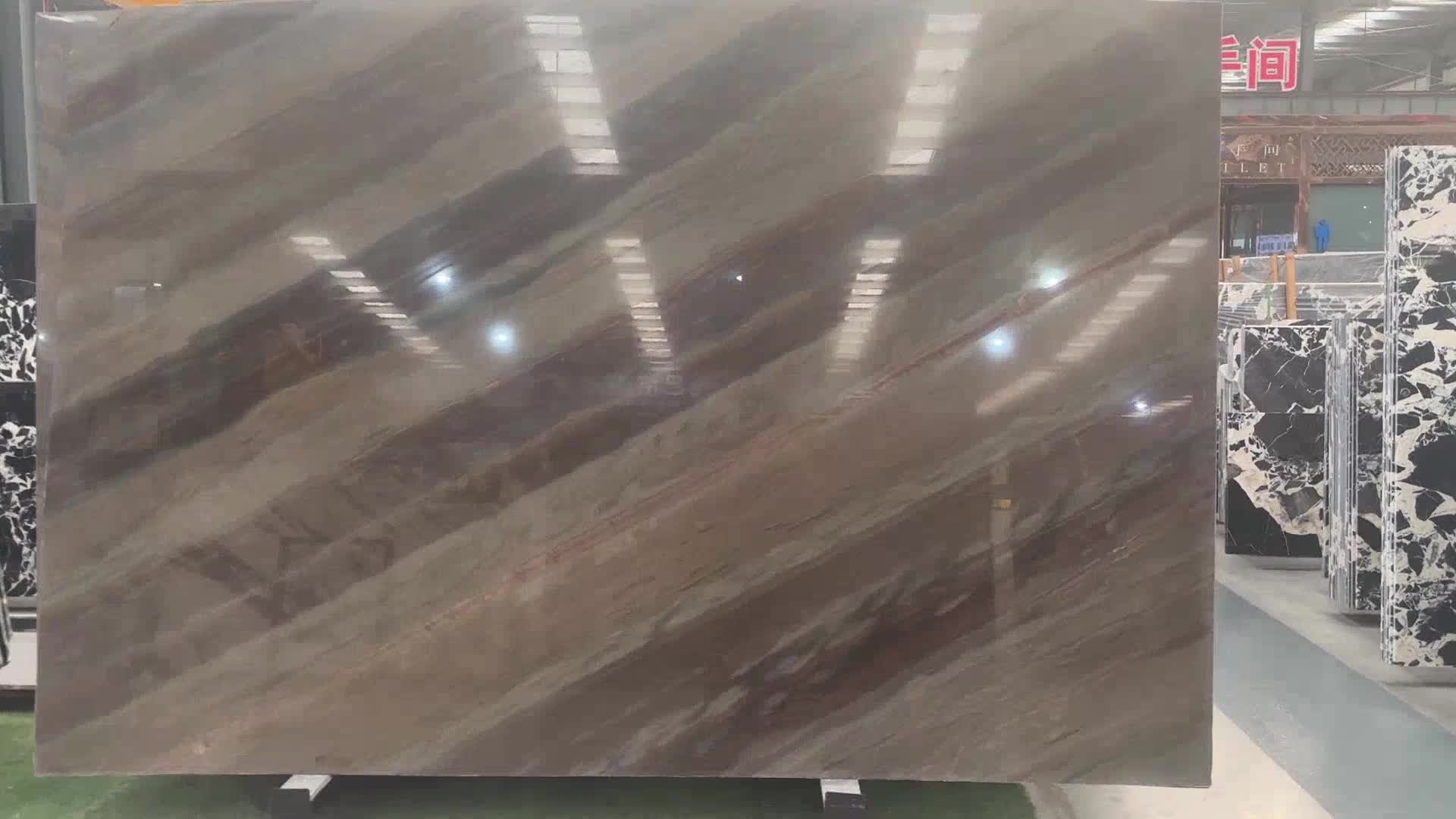 Brazil Elegant Brown Quartzite Slabs For Floor Wall