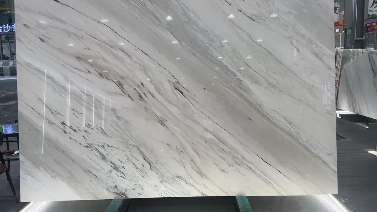 High Quality Cusromizable Platinum Sands Marble Slabs