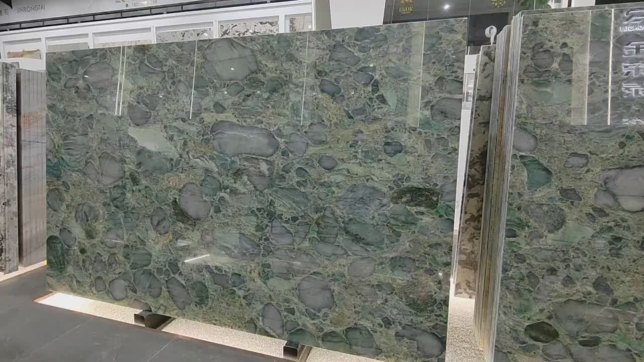 Luxury Natural Green Verde Pollock Granite Stone Slabs