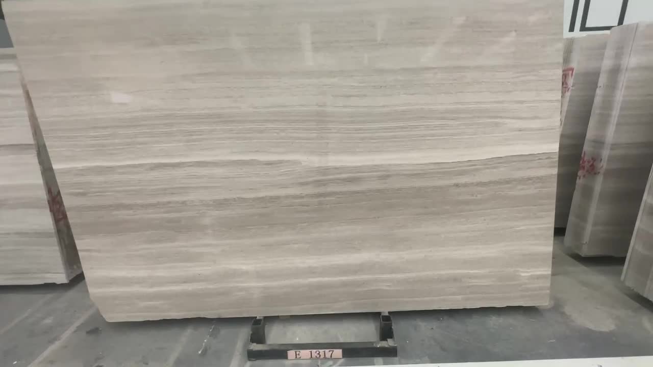 White Wooden Marble Slabs For Floor