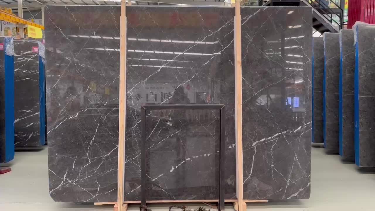 Cambodia Wyndham Grey Polished Natural Marble Tiles