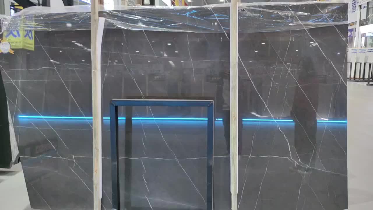 Iran Pietra Grey Polished Natural Marble Stone Tiles