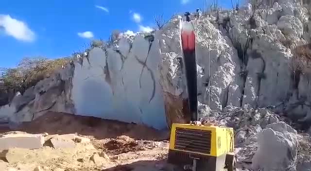 Stone Block Polymer Quarrying Pushing Air Bag