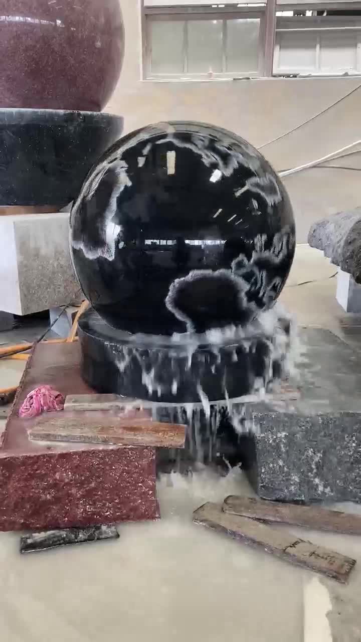 Black Granite Fountain Ball