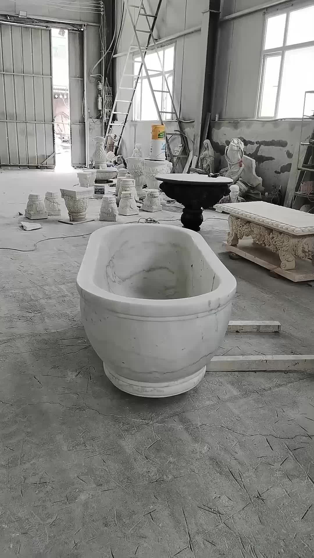 White Marble Bathtub