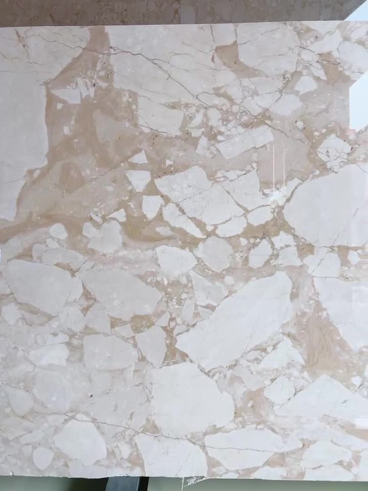 Arabescato Beige Marble Slab Tiles