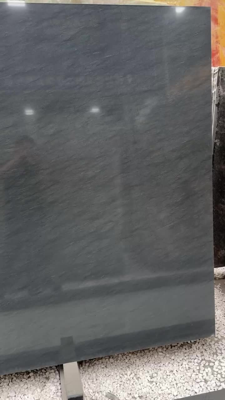 Black Vermont Quartzite Slab For Floor