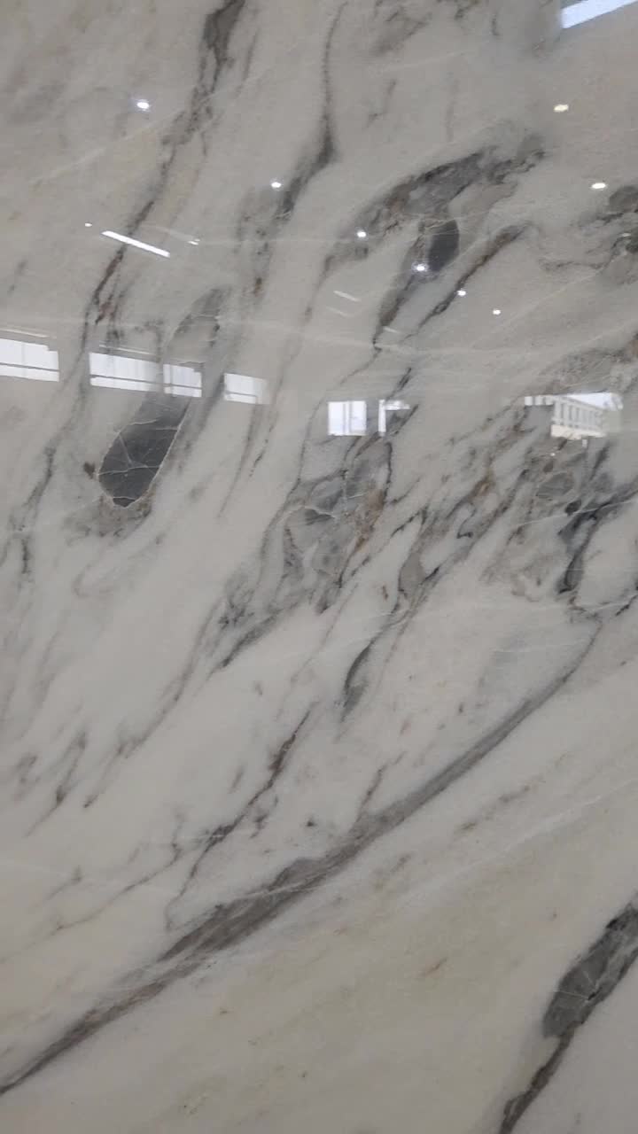 Tornado Crystalline White Marble Slabs