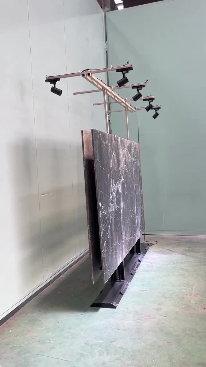 Showroom Slab Display Rack With LED Light