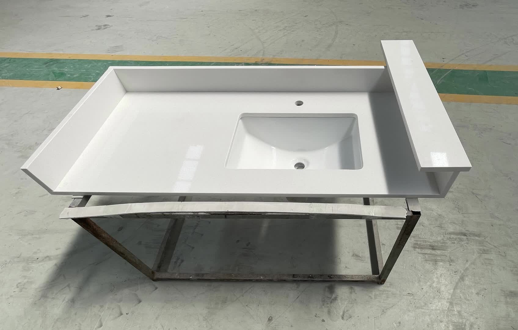 Artificial Pure White Quartz Vanity Tops