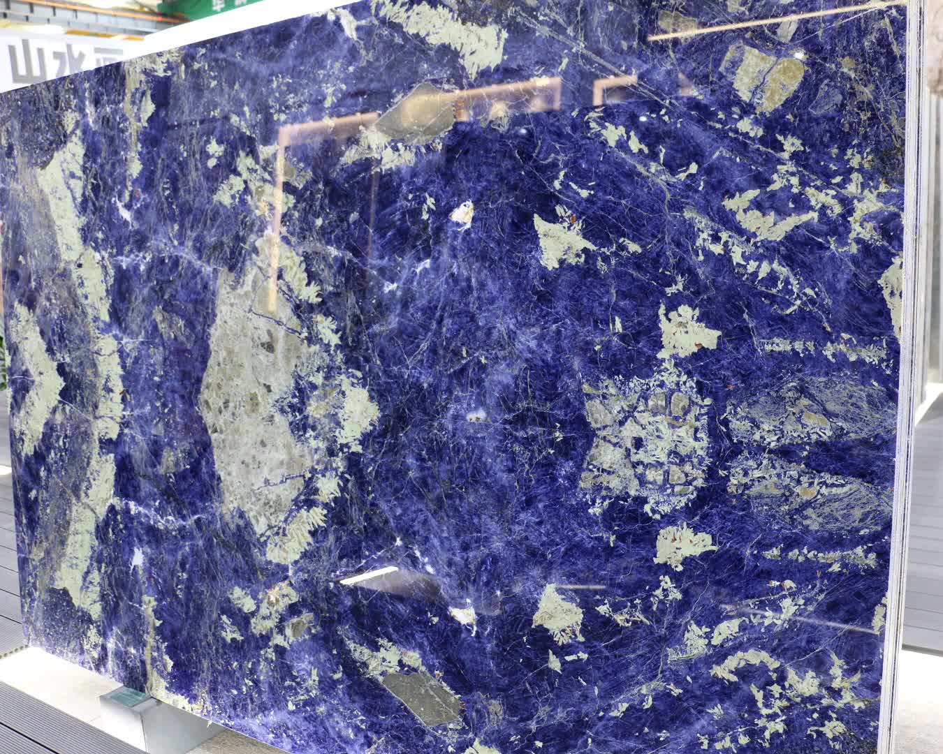 Blue Sodalite Marble Slabs