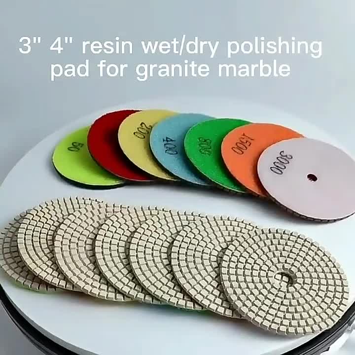 3 Step Resin Bond Diamond Polishing Pads