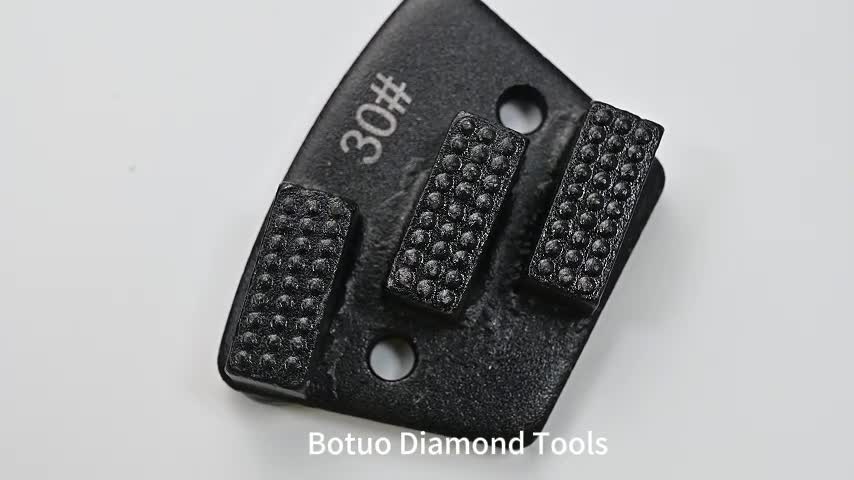 BTS-02 Concrete Floor Grinding Pad 3 Segments Grinding Plate