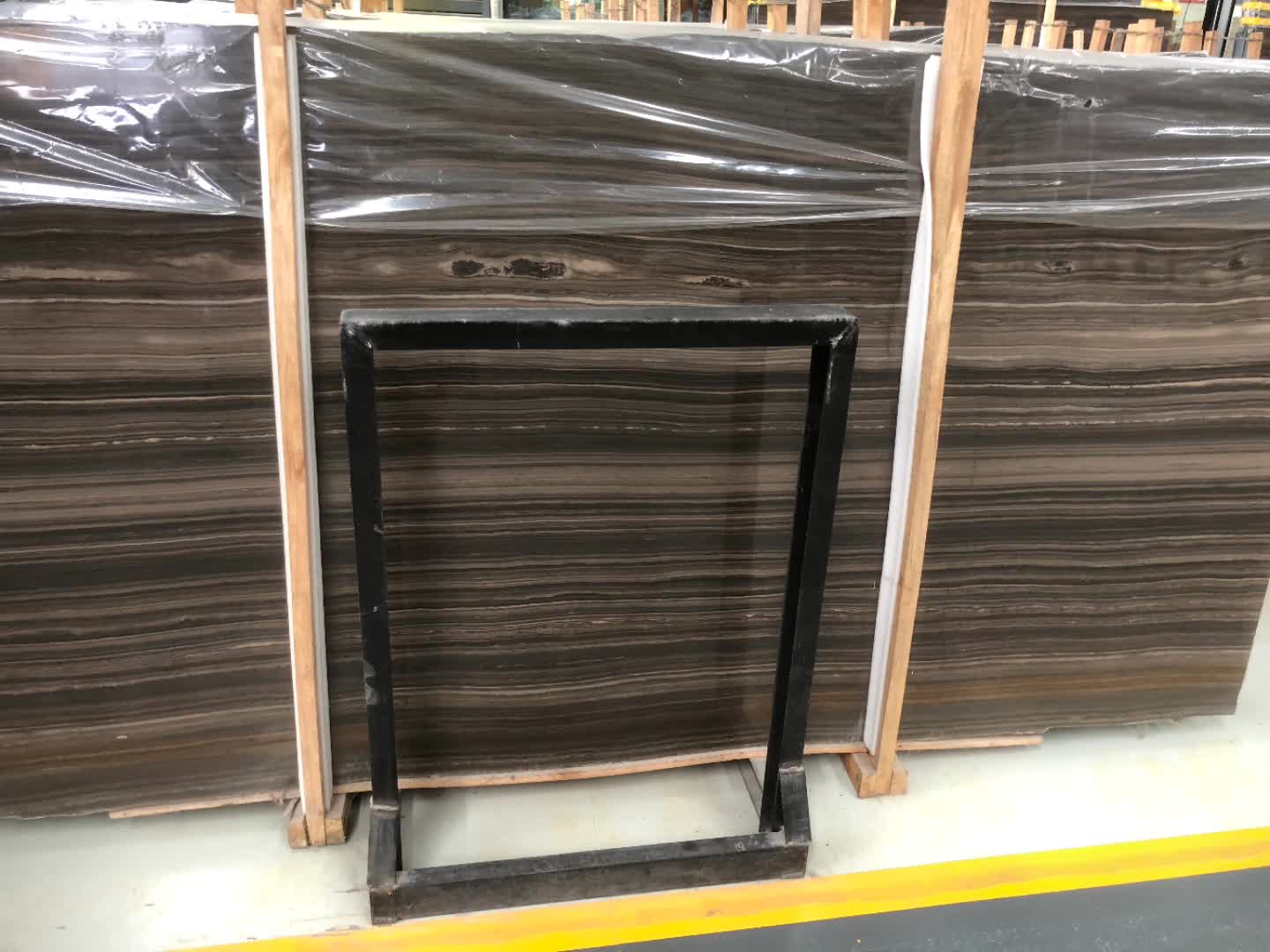 Antique Brown Wooden Obama Wood Marble Slabs For Wall