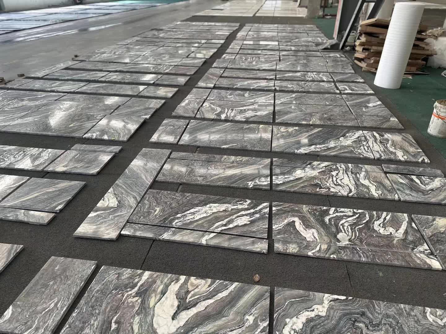 Brazil Explosion Blue Quartzite Slabs For Wall Panel