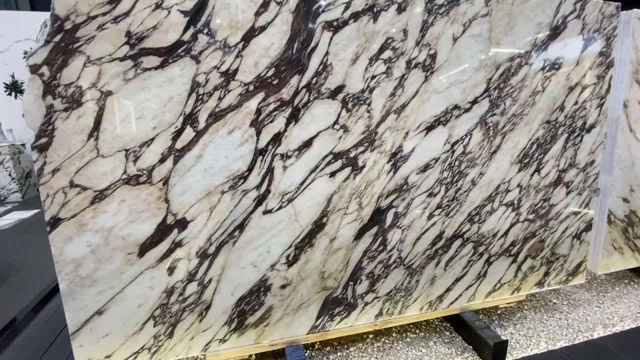 White Italian Calacatta Viola Marble Slabs For Indoor