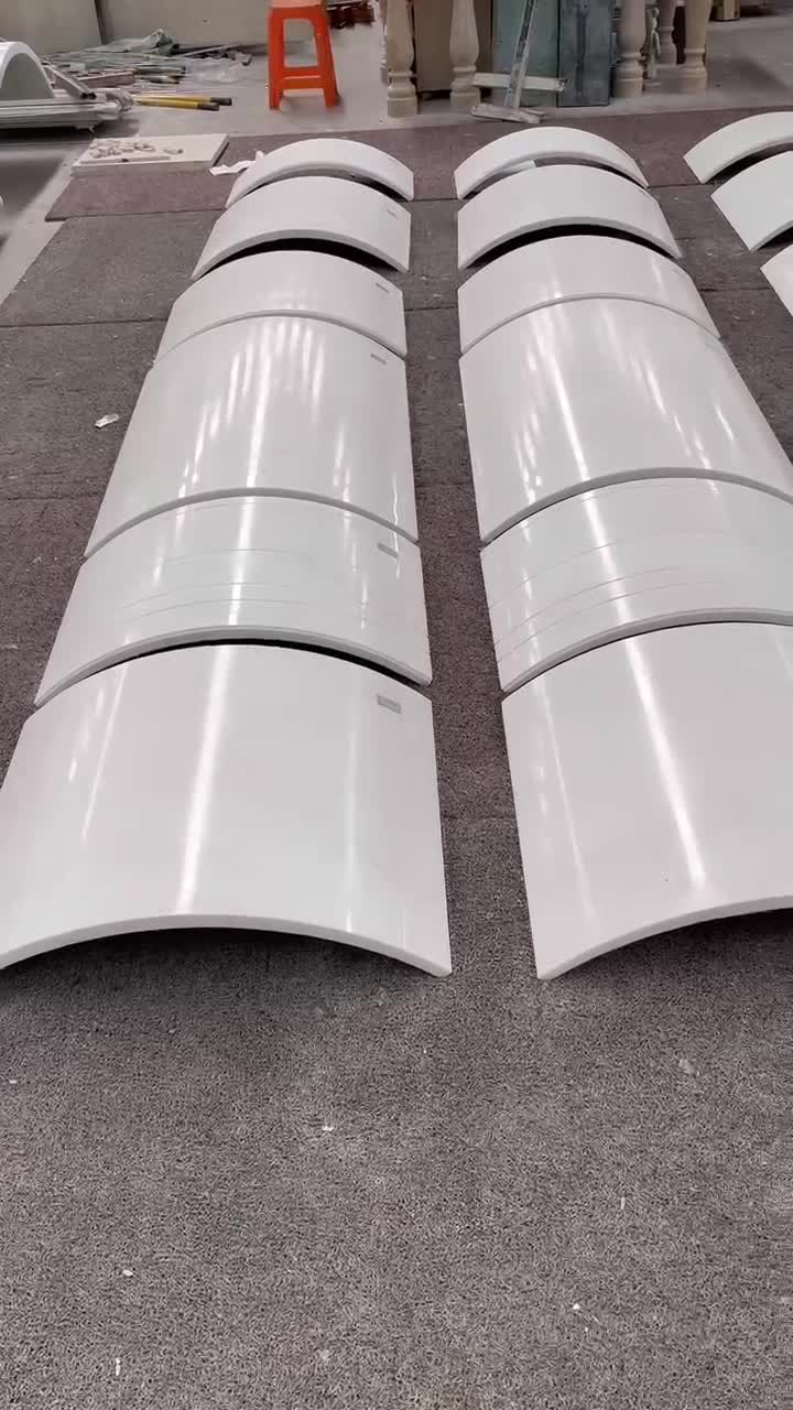 Sivec White Marble Hollow Column Panels
