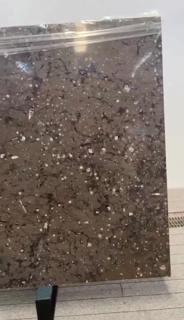 Brown Fossil Marble Stone Slabs