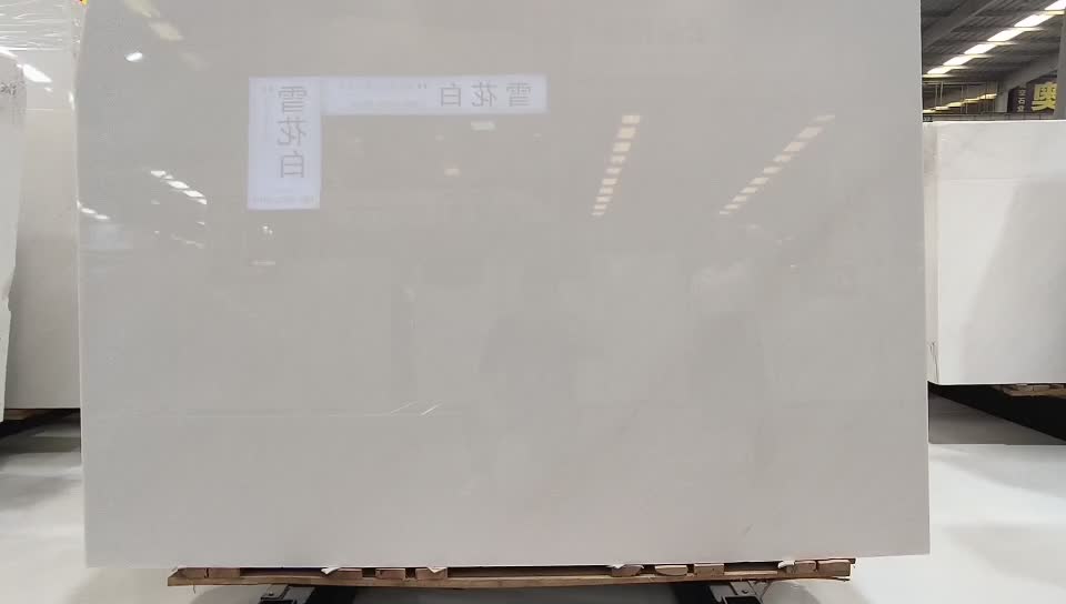 North Macedonia Sivec White Marble Slabs For Floor
