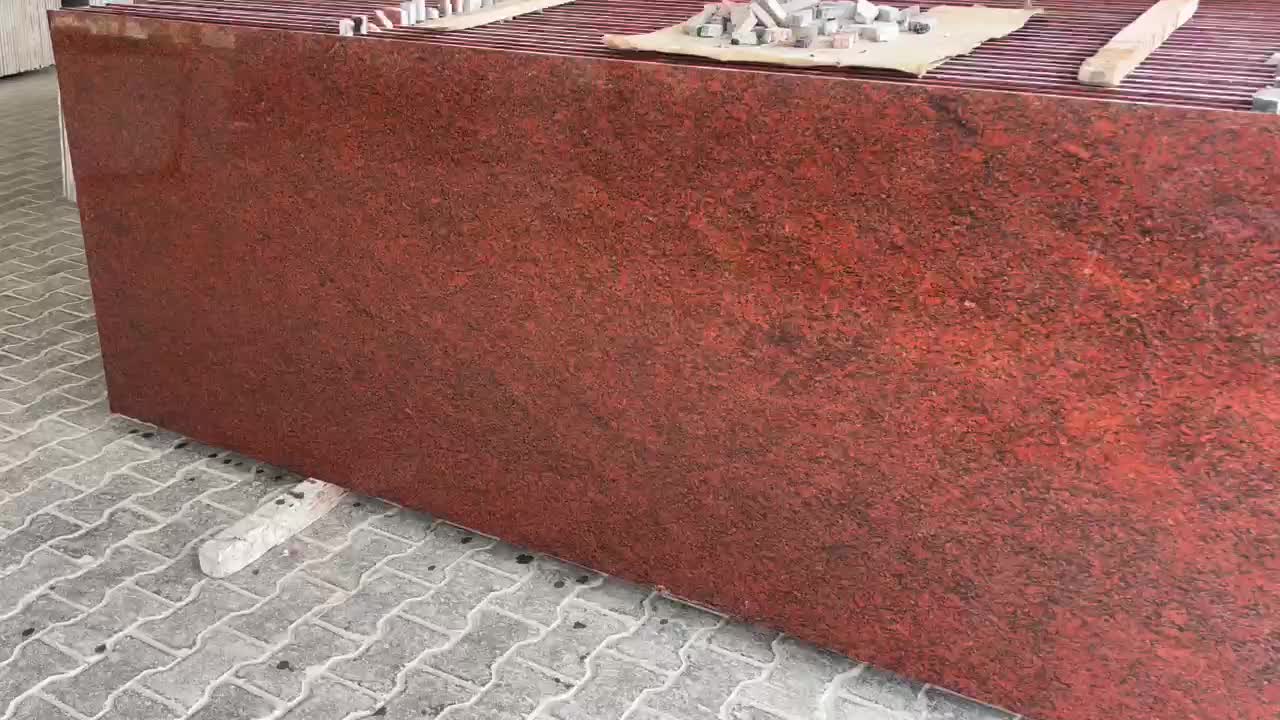 Red Purperry Granite Cutter Slabs