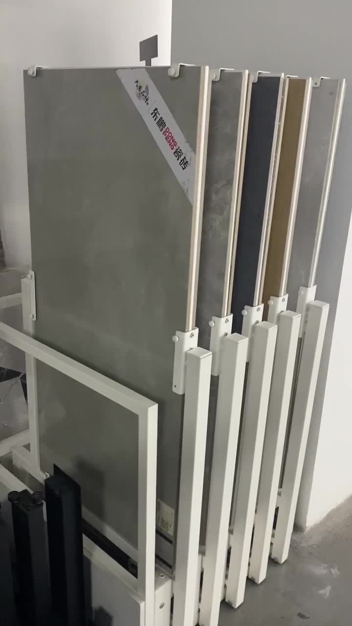 Push-Pull Display Rack Porcelain Tile Stand Rack Shelf