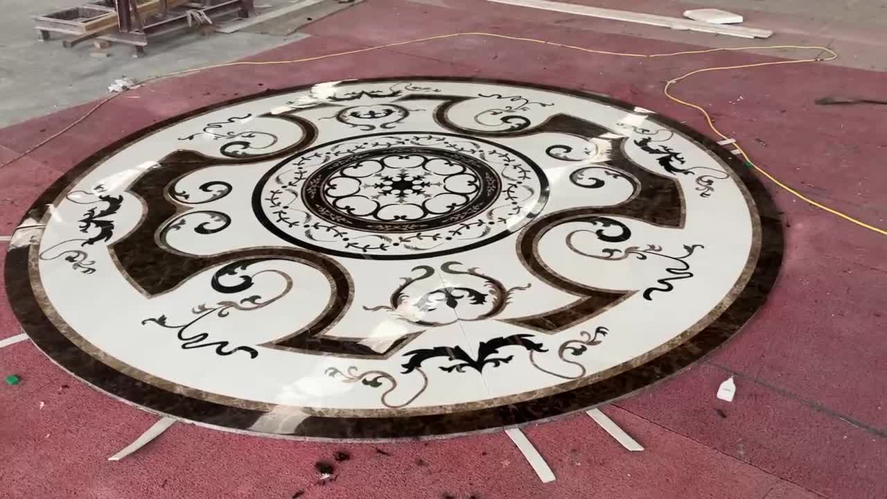 High End Marble Waterjet Inlay Medallion