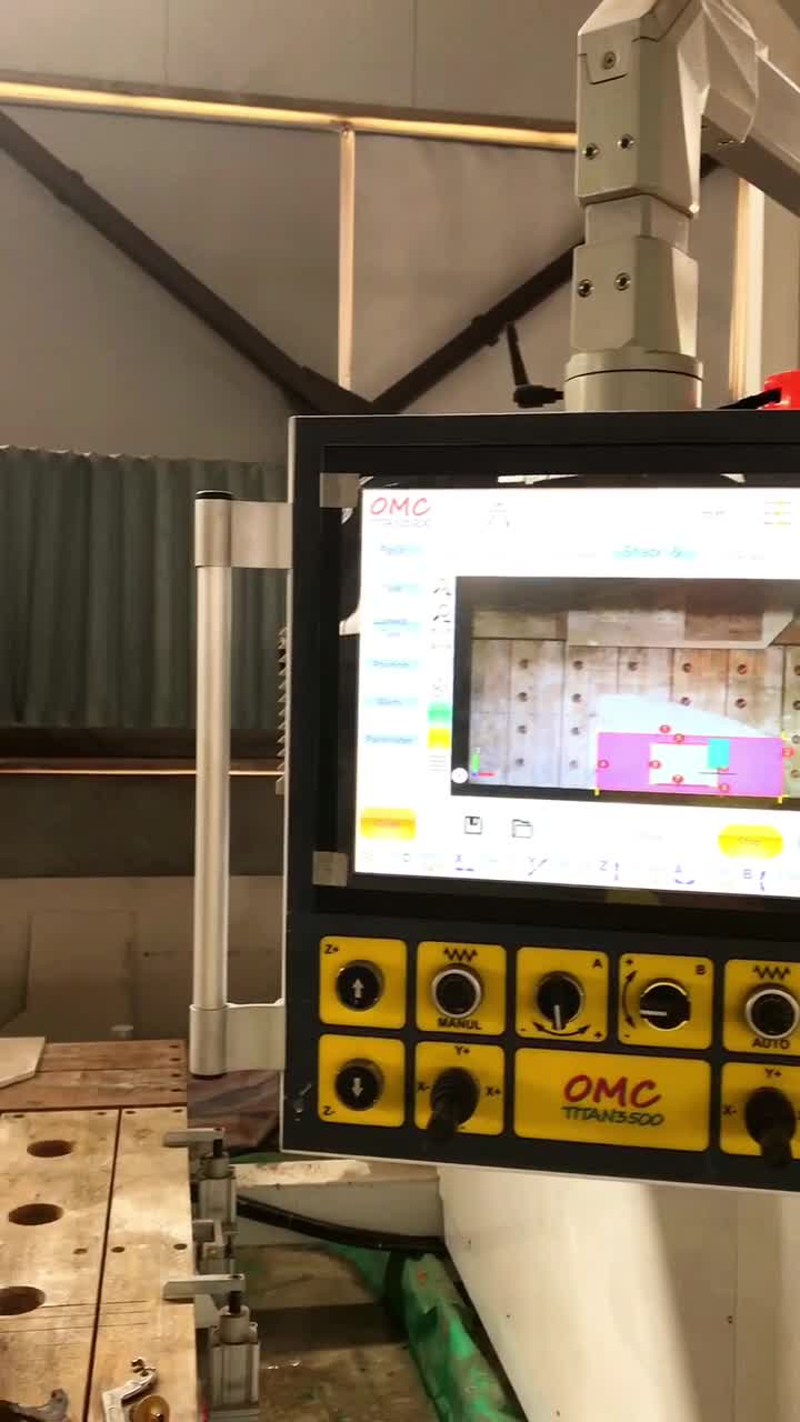 ICON400 CNC 5Axis Marble Granite Stone Bridge Saw Camera Layout