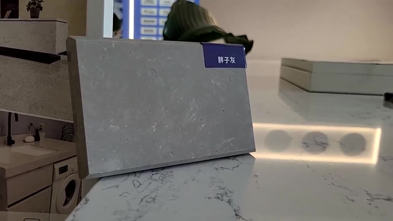 Grey Engineered Stone Slabs FTY5034