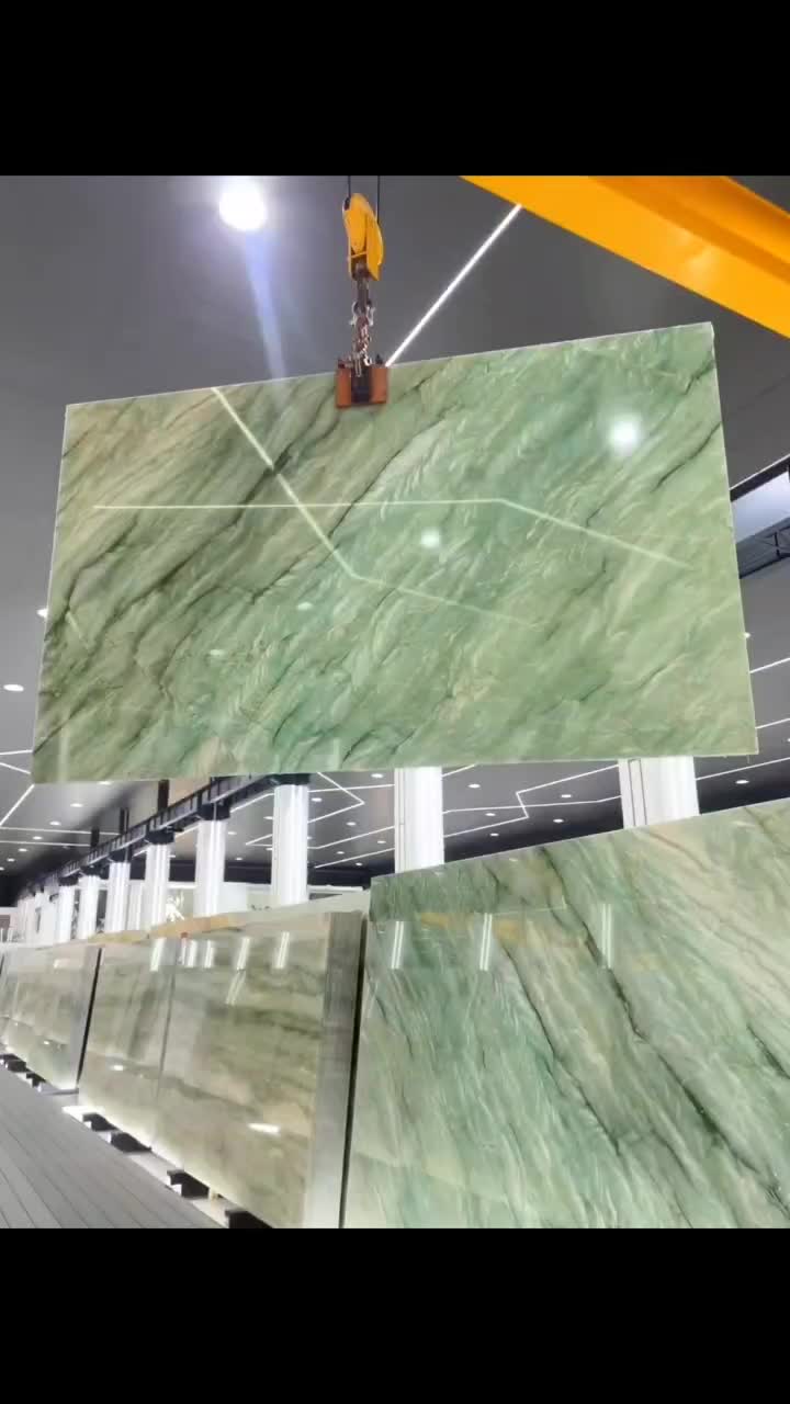 Polished Green Gaya Bordeaux Quartzite Slabs