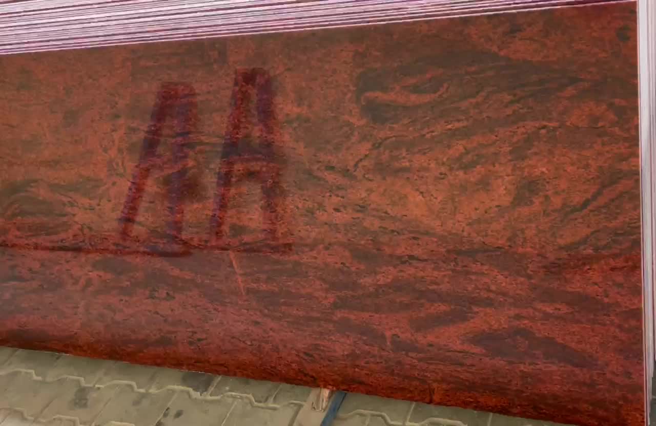 Red Multicolour Granite Cutter Slabs