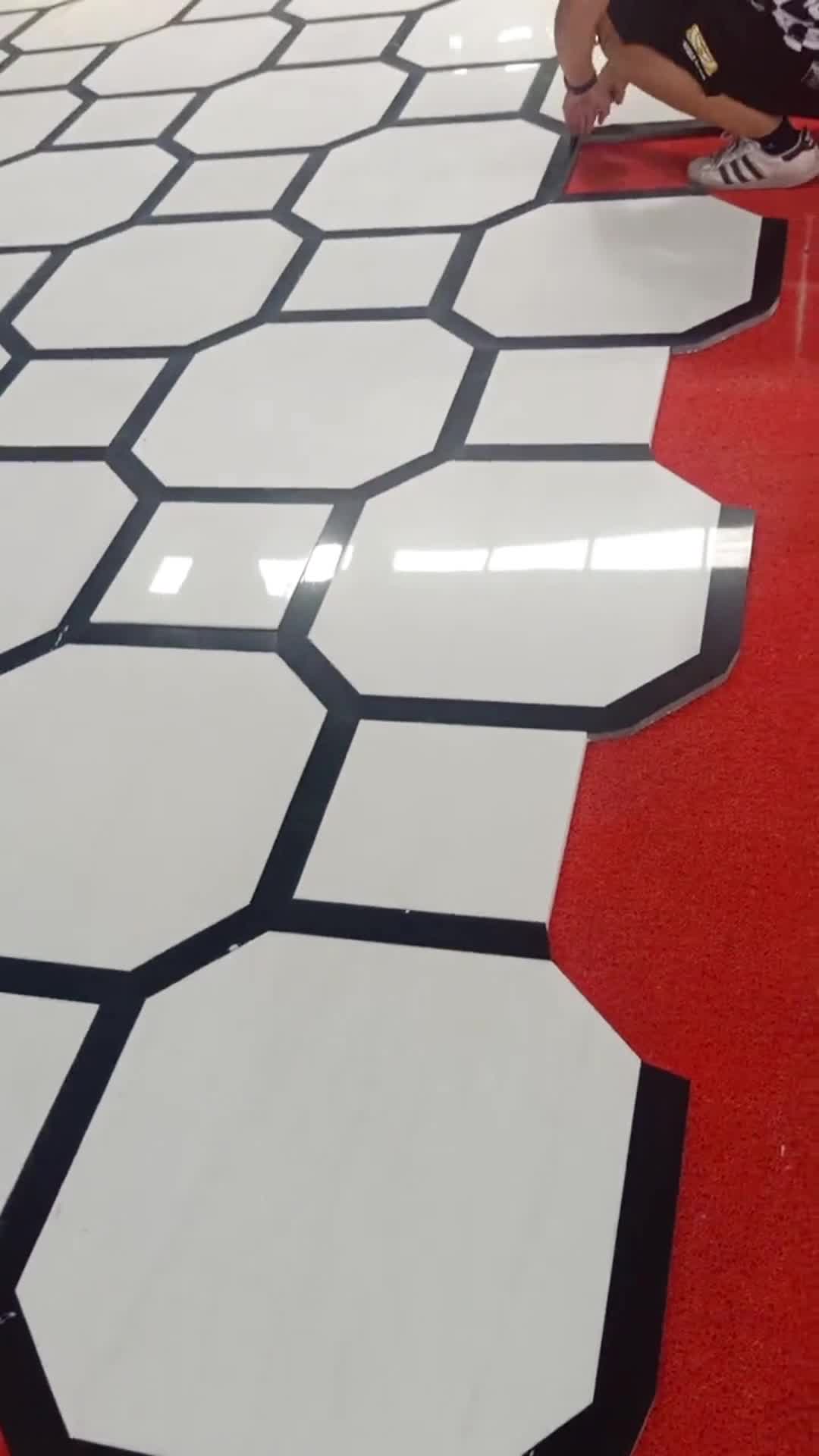 3D Design Inlay Medallion Waterjet Pattern Floor