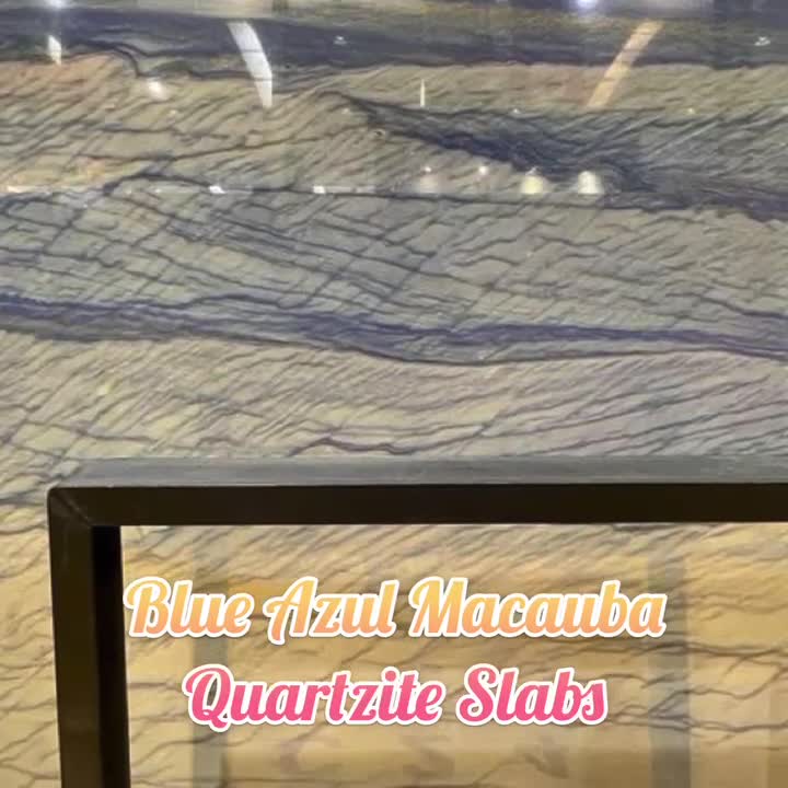 Azul Macaubas Quartzite Slabs Polished And Honed Surface Available