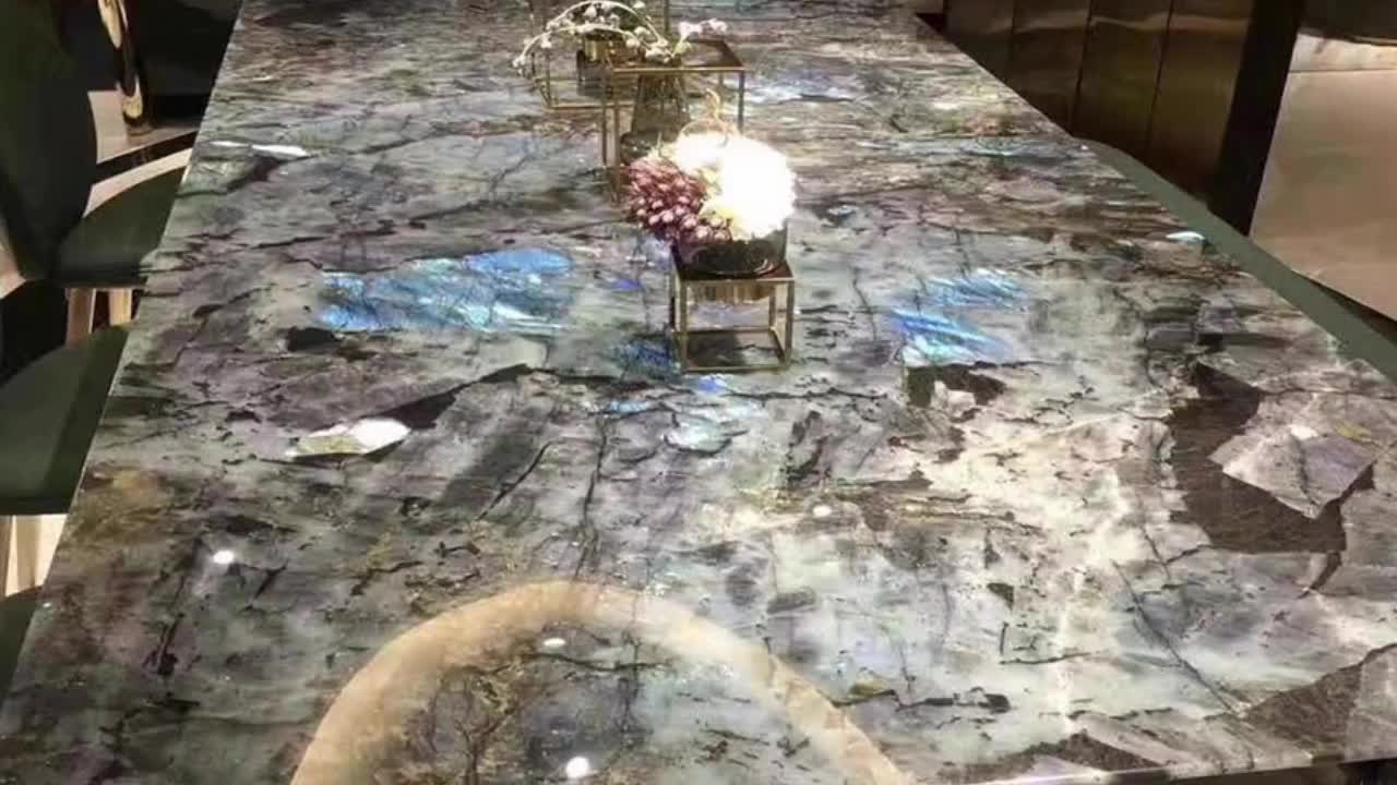Labradorite Lemurian Blue Granite Slabs