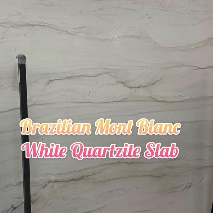 Mont Blanc White Quartzite Wall Floor Slabs