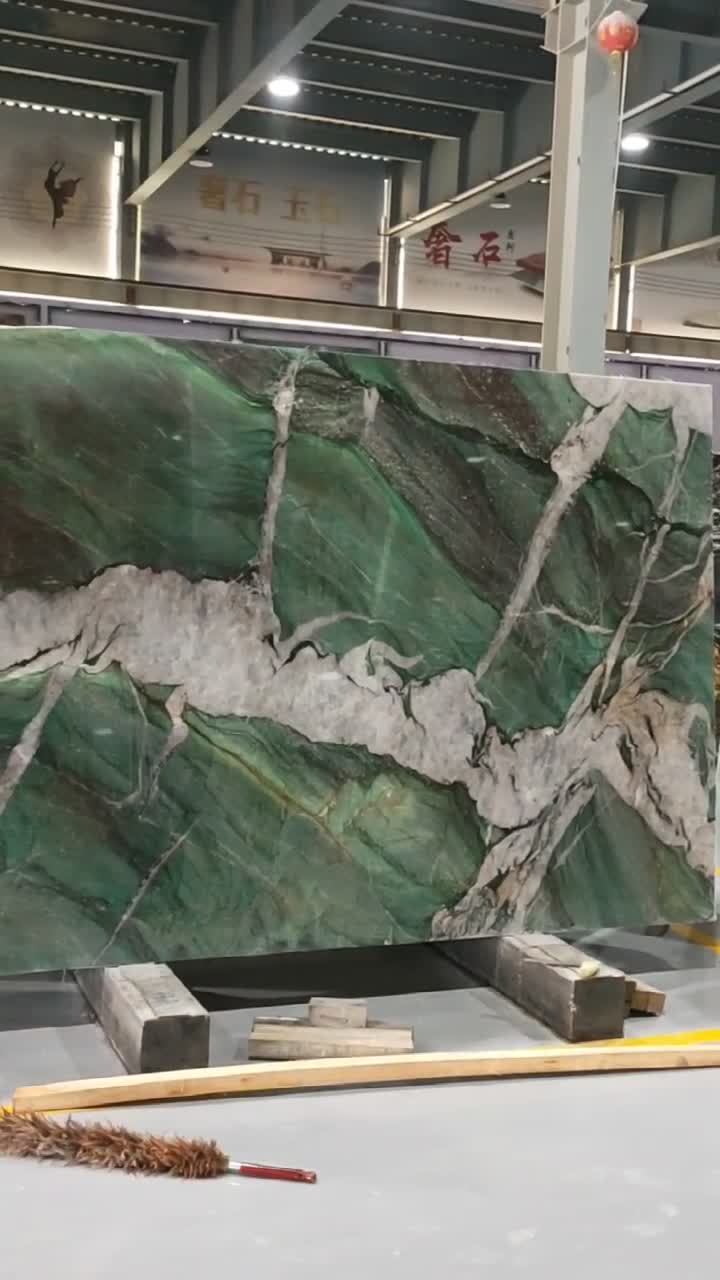 Botanic Wave Green Quartzite Slabs