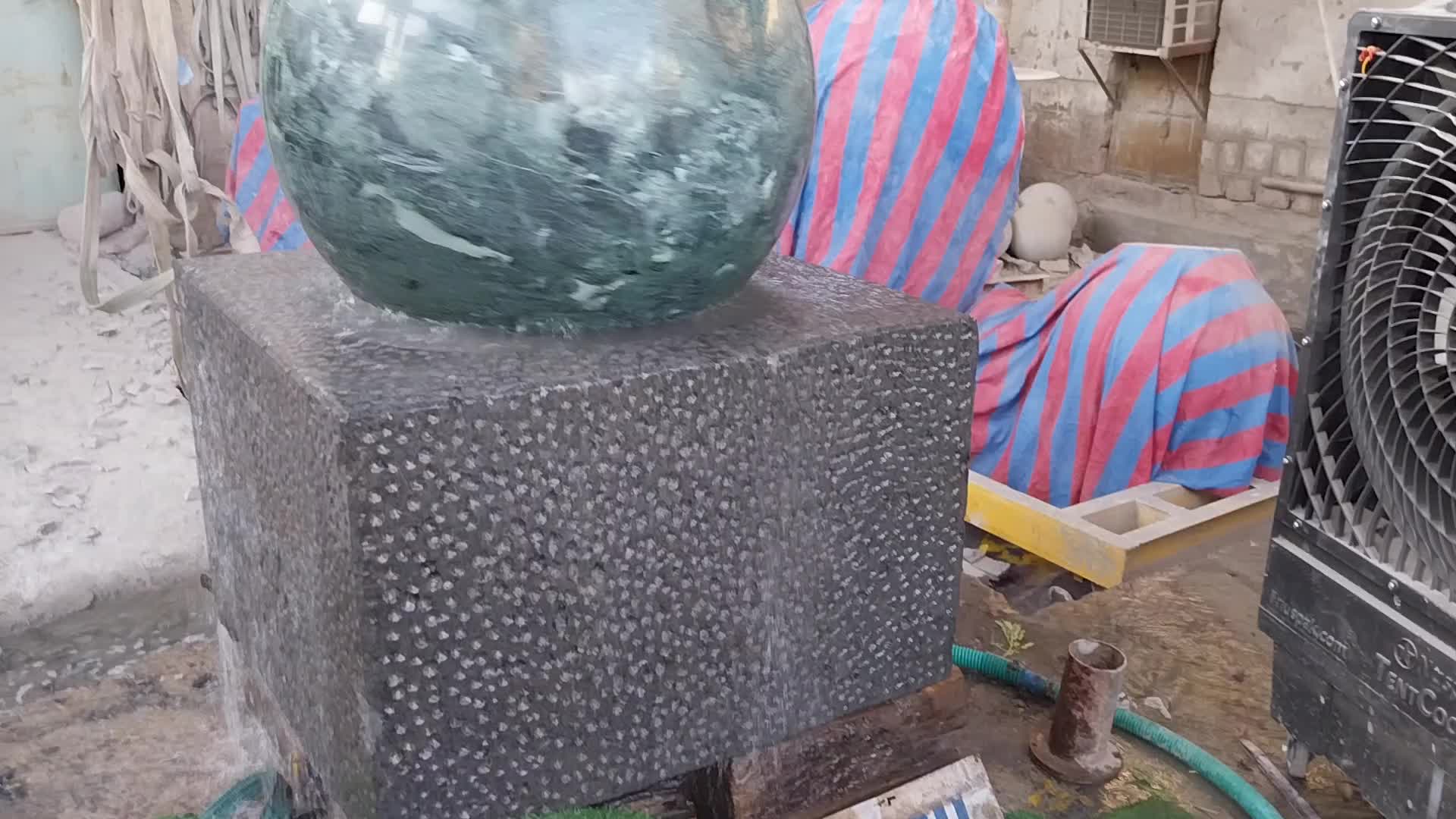 Sculpture Landscaping Garden Rolling  Floating Ball Fountain