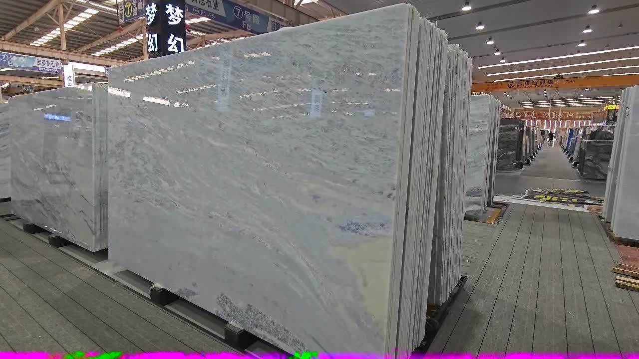 Dream Blue Sky White Marble Tiles & Slabs For Wall