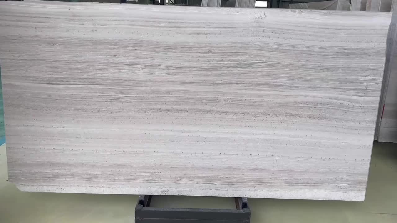 White Marble Flooring With Wooden Veins Wall Tiles