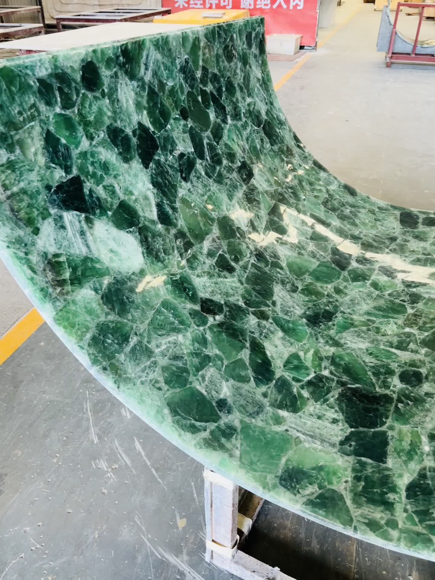 Green Cystal Semiprecious Stone Tiles