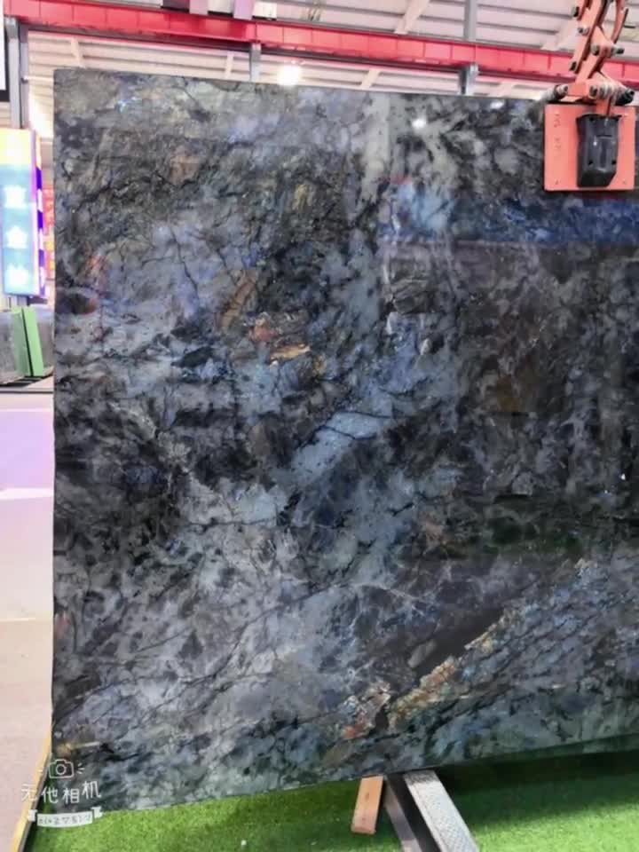 Labradorite Blue Granite Slabs For Kitchen