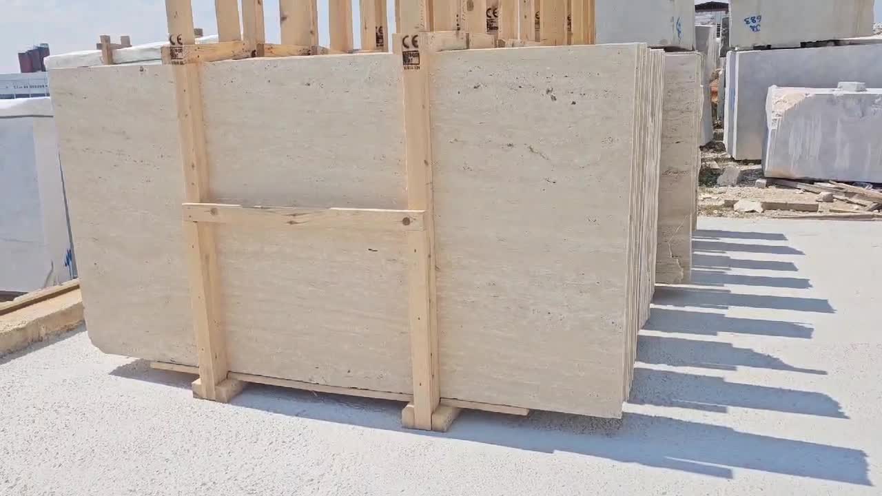 Turkey Top Quality Classic Light Travertine Slabs