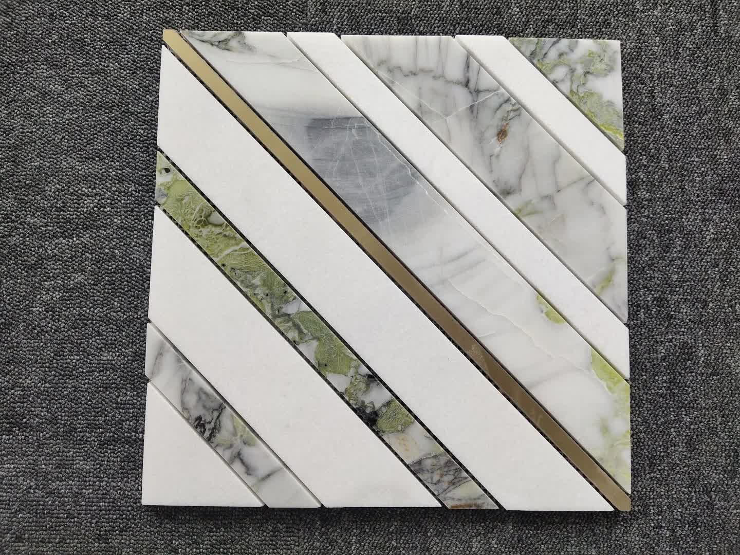 Emerald Jade Green Mosaic Tiles For Flooring