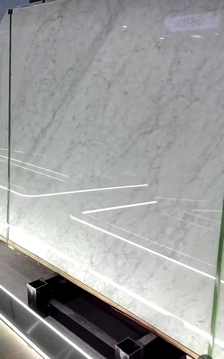 Polished Bianco Carrara Marble Slabs