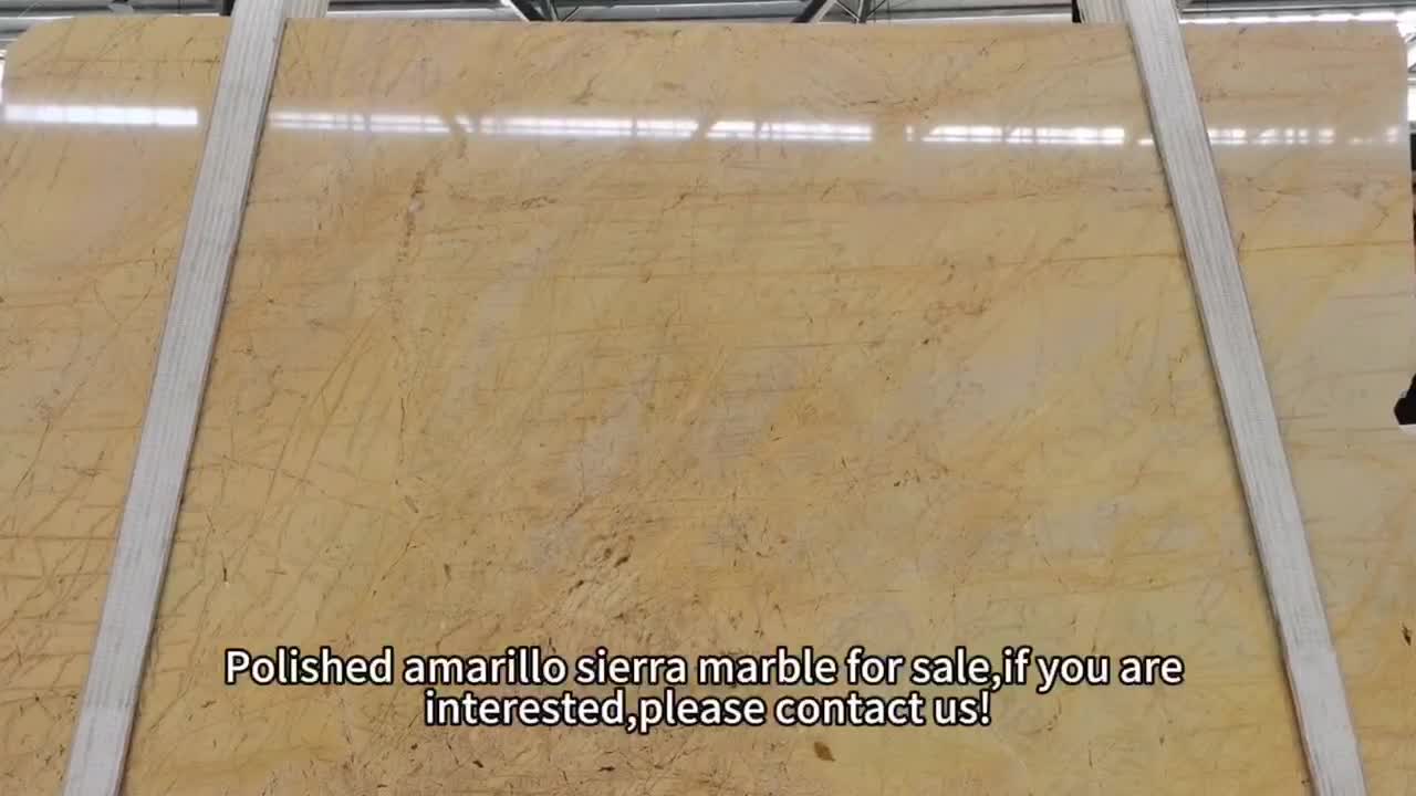 Amarillo Sierra Marble Slabs For Wall Floor