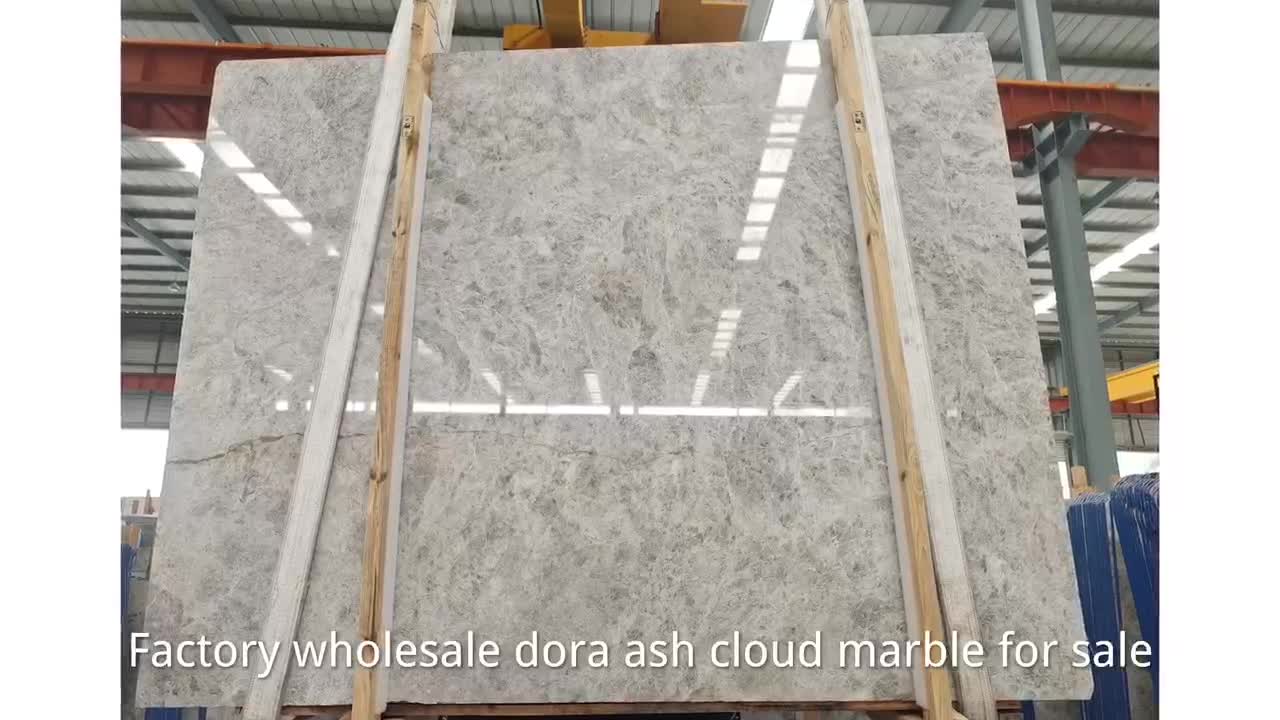 Factory Wholesale Polished Dora Ash Cloud Marble Slabs