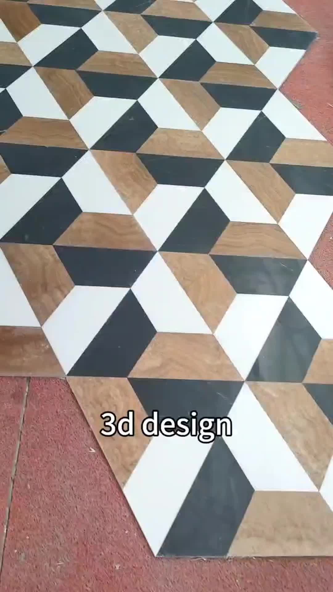 3D Waterjet Marble Flooring Polished Pattern Design